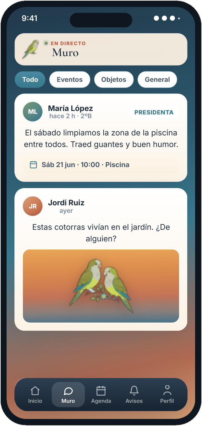 Cotorras Muro